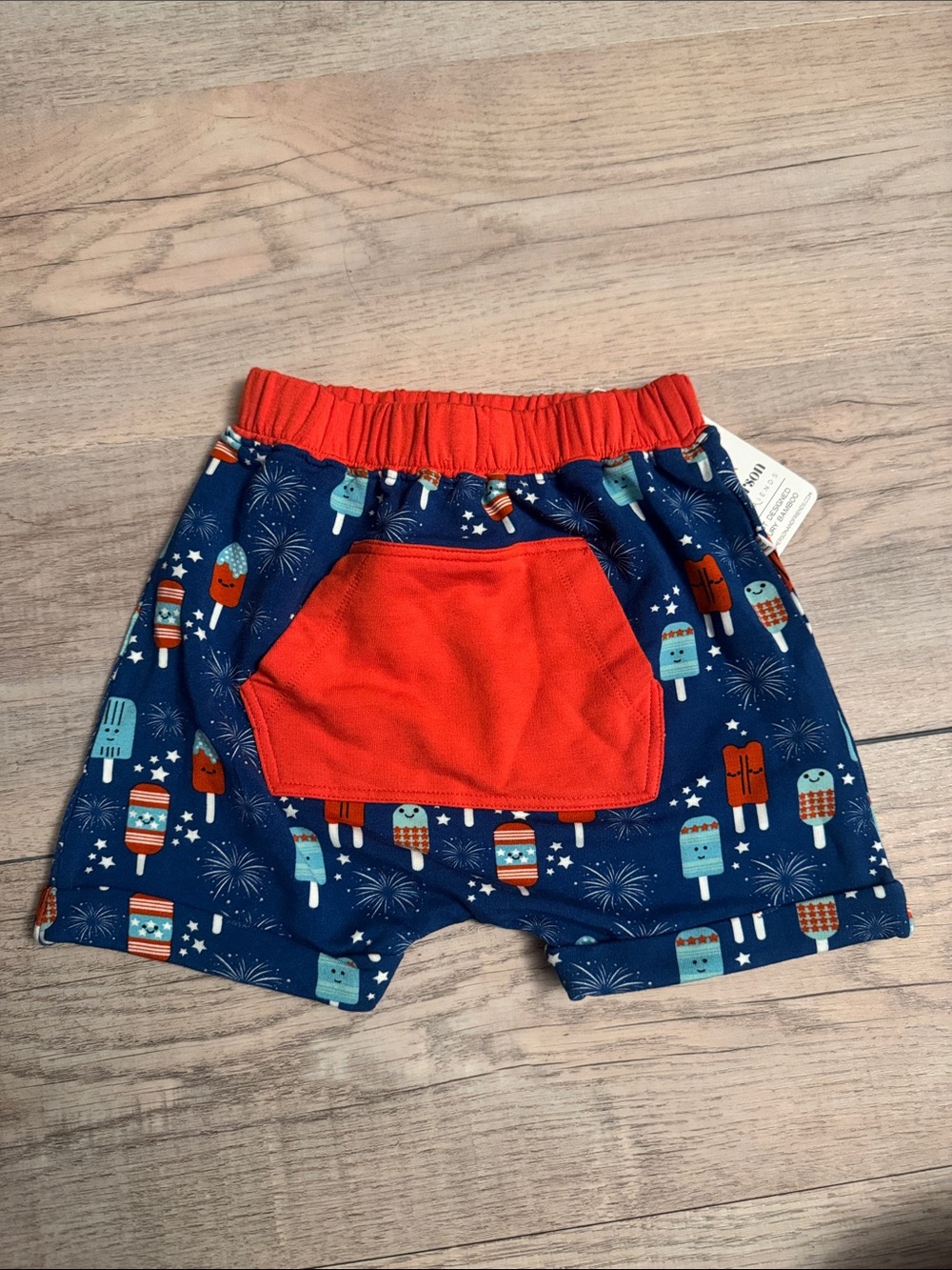 Emerson and Friends Bamboo 4th of July Popsicle Print Shorts 2T/3T